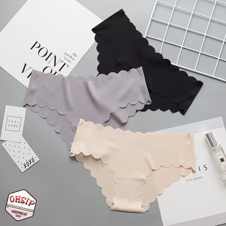 ❤️ Quần Lót Nữ Viền Mông Gợn Sóng Quần Chíp Chất Su Không Viền Gợi Cảm | BigBuy360 - bigbuy360.vn