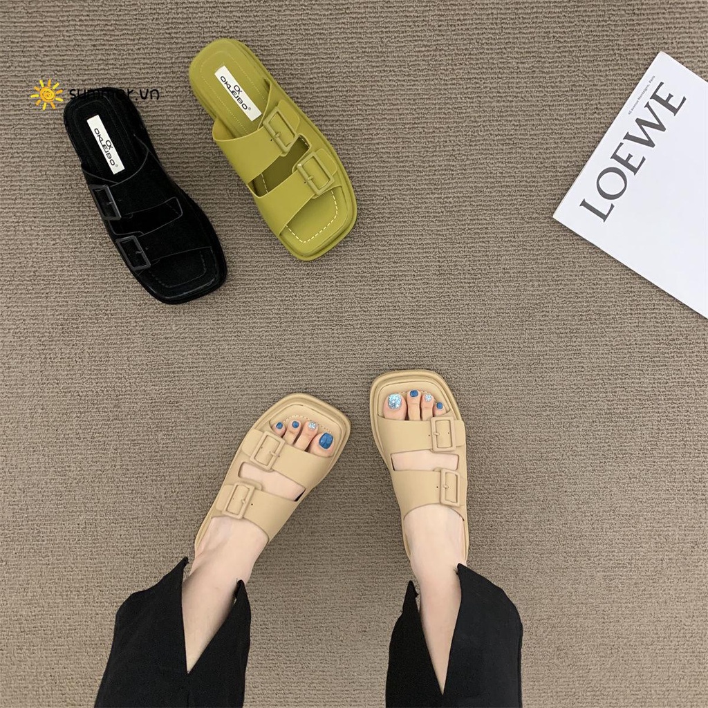 Dép Sandal Đế Xuồng Dày Dặn Phong Cách Thời Trang Mùa Hè Dành Cho Nữ 2022