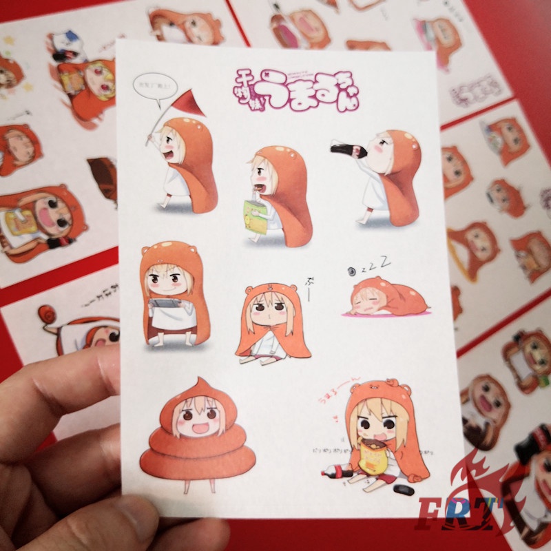 Bộ 6 Tờ Sticker Dán Hình Nhân Vật Anime Himouto! Umaru-Chan
