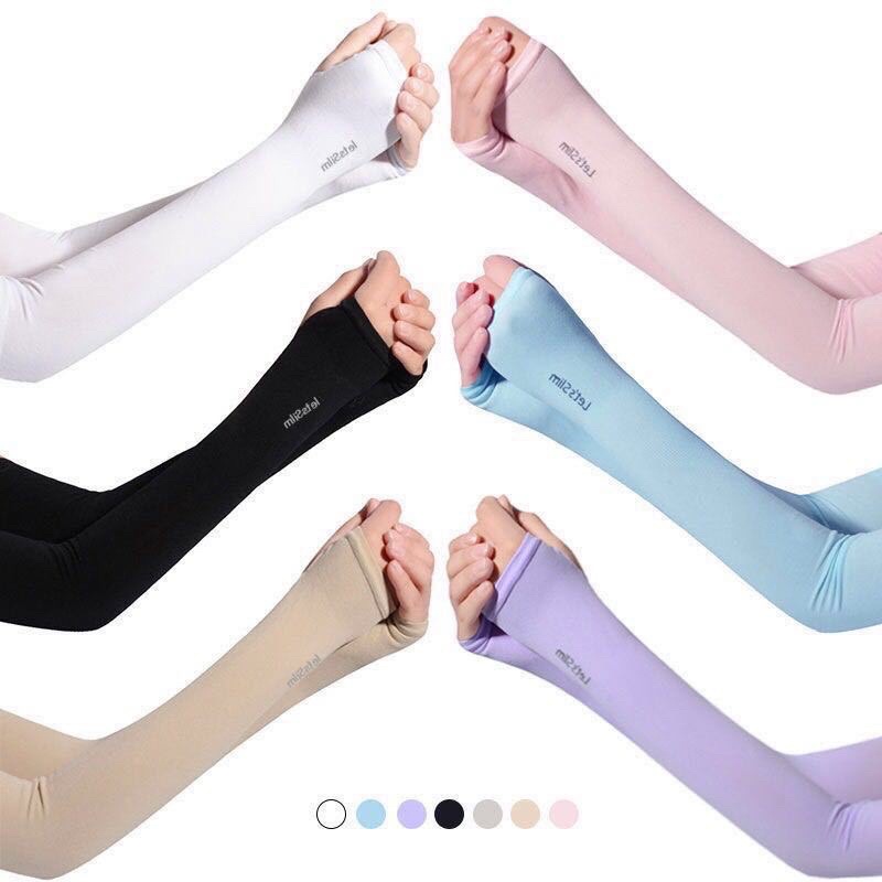 Găng Tay Chống Nắng Nam Nữ Sỏ Ngón Hàn Quốc Chống Tia UV, Tia Cực Tím