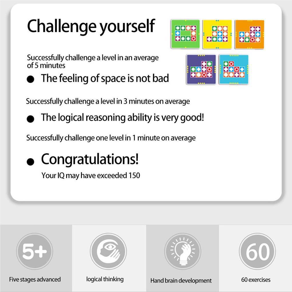 Bộ Đồ Chơi Xếp Hình Bằng Gỗ Luyện Tập Trí Thông Minh Cho Bé