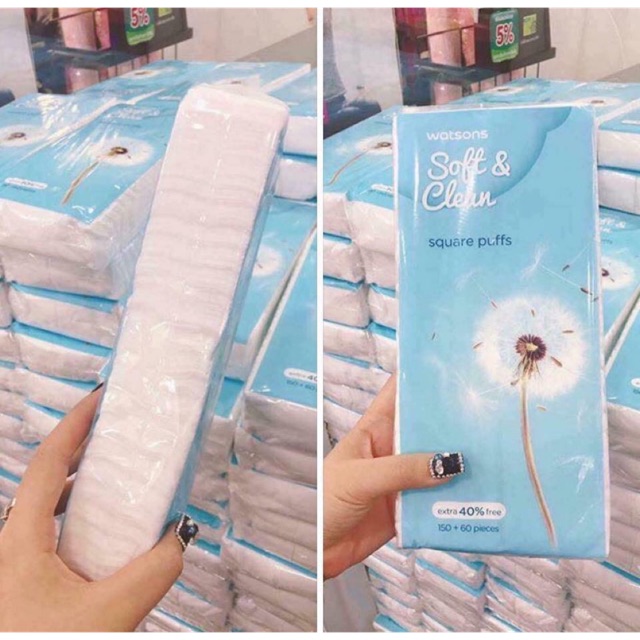 🍀BÔNG TẨY TRANG Watson sale!!