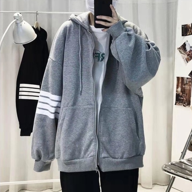 Áo khoác Cardigan nhung dày dáng rộng thời trang thu đông phong cách Hàn Quốc