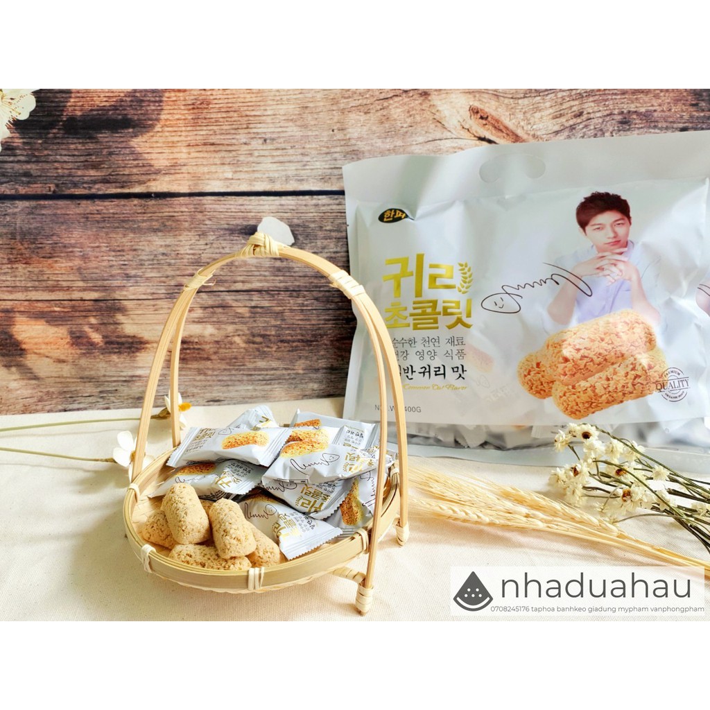 Bánh yến mạch vani Hàn Quốc gói lớn 400g