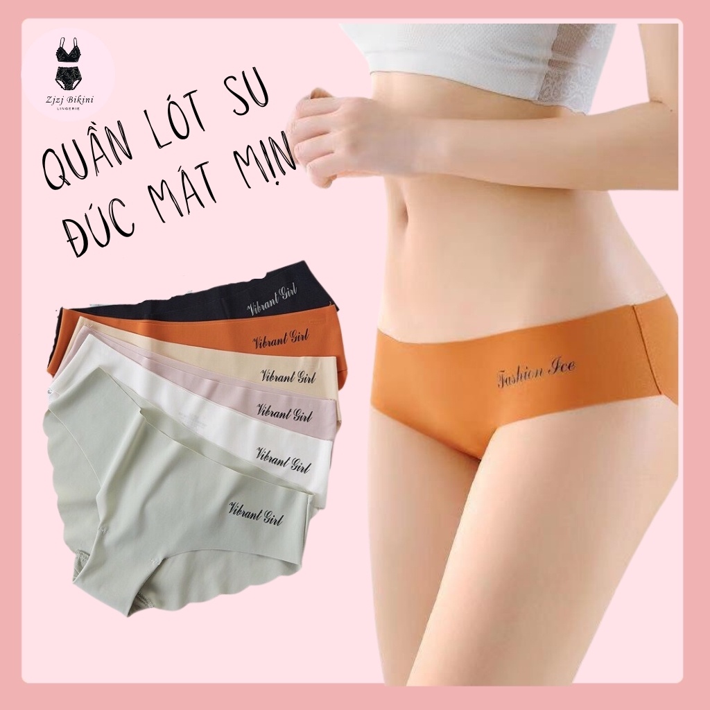 Quần lót nữ su đúc viền sóng chữ không đường may chất su đúc mát mịn không hằn viền ZjZj bikini Q012 | BigBuy360 - bigbuy360.vn