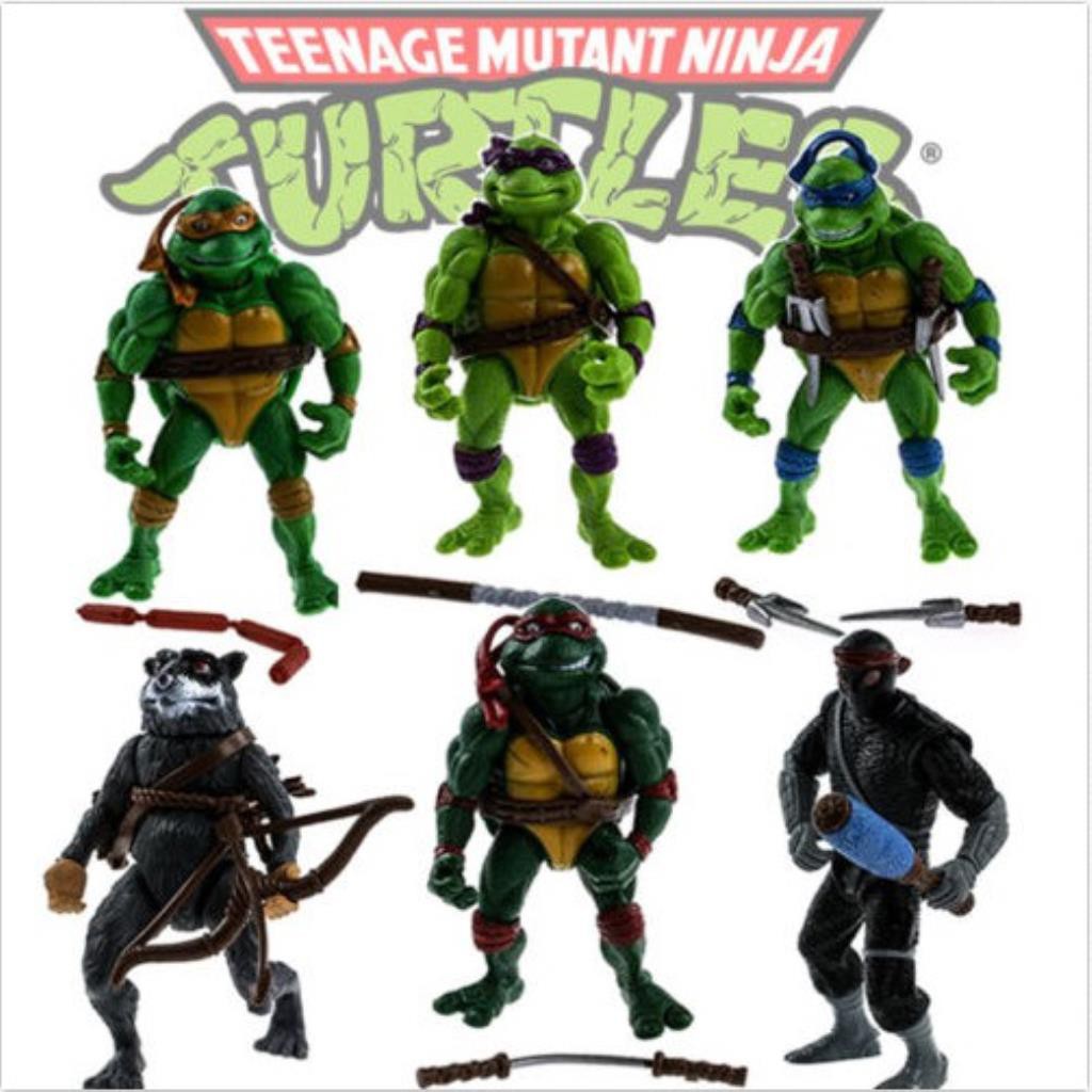 TMNT Teenage Mutant Ninja Turtles 6PCS/Lot Action Figure Anime Movie Collect Toy 