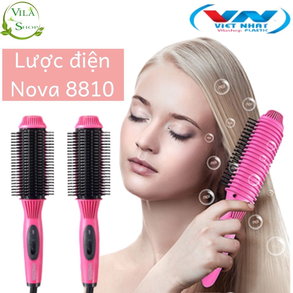 Lược Điện Nova 8810 Chải Tóc Tạo Kiểu- Chải Phồng - Duỗi Tóc - Tạo Kiểu - Công nghệ Hàn Quốc
