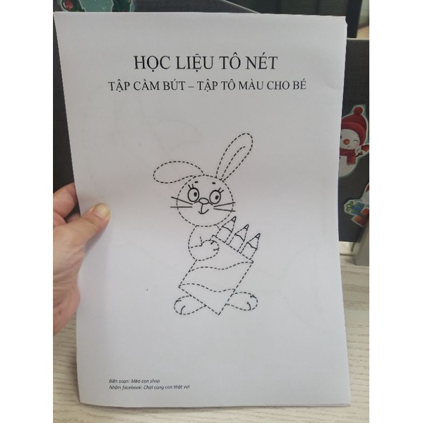 Bộ học liệu tô nét tập cầm bút tập tô màu cho bé - rèn vận động tinh - học liệu giáo dục sớm rèn kỹ năng theo montessori