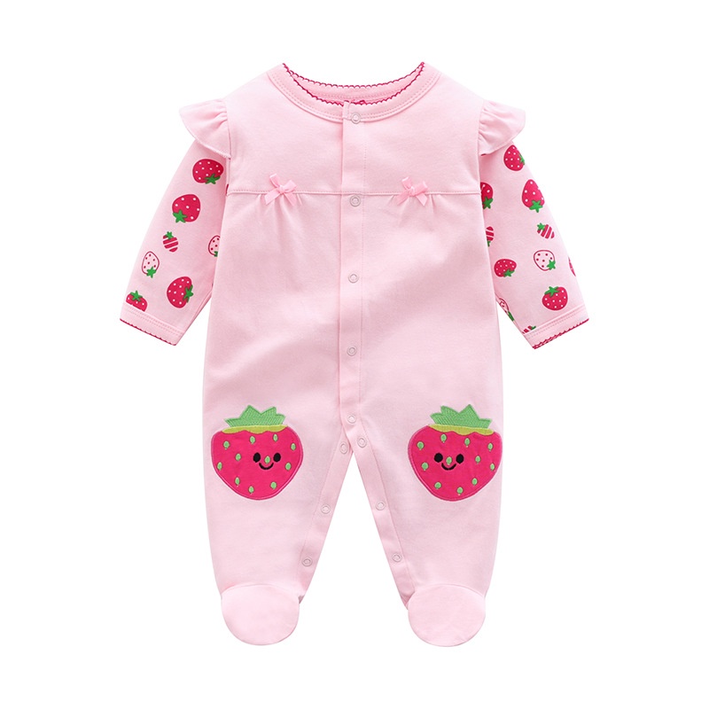 Áo Liền Quần Cotton Tay Dài Thời Trang Dành Cho Trẻ Sơ Sinh 2316