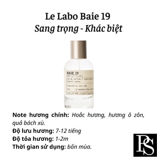 [Tổng hợp] [CHÍNH HÃNG] Mẫu thử Nước hoa Le Labo