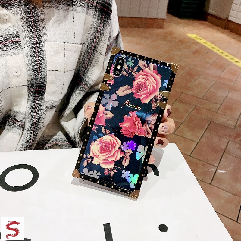 Thời Trang Ốp Điện Thoại Mềm Hình Hoa Hồng blu-ray Cho iphone 15 14 13 12 11 pro max xr xs max 8 7 6 plus