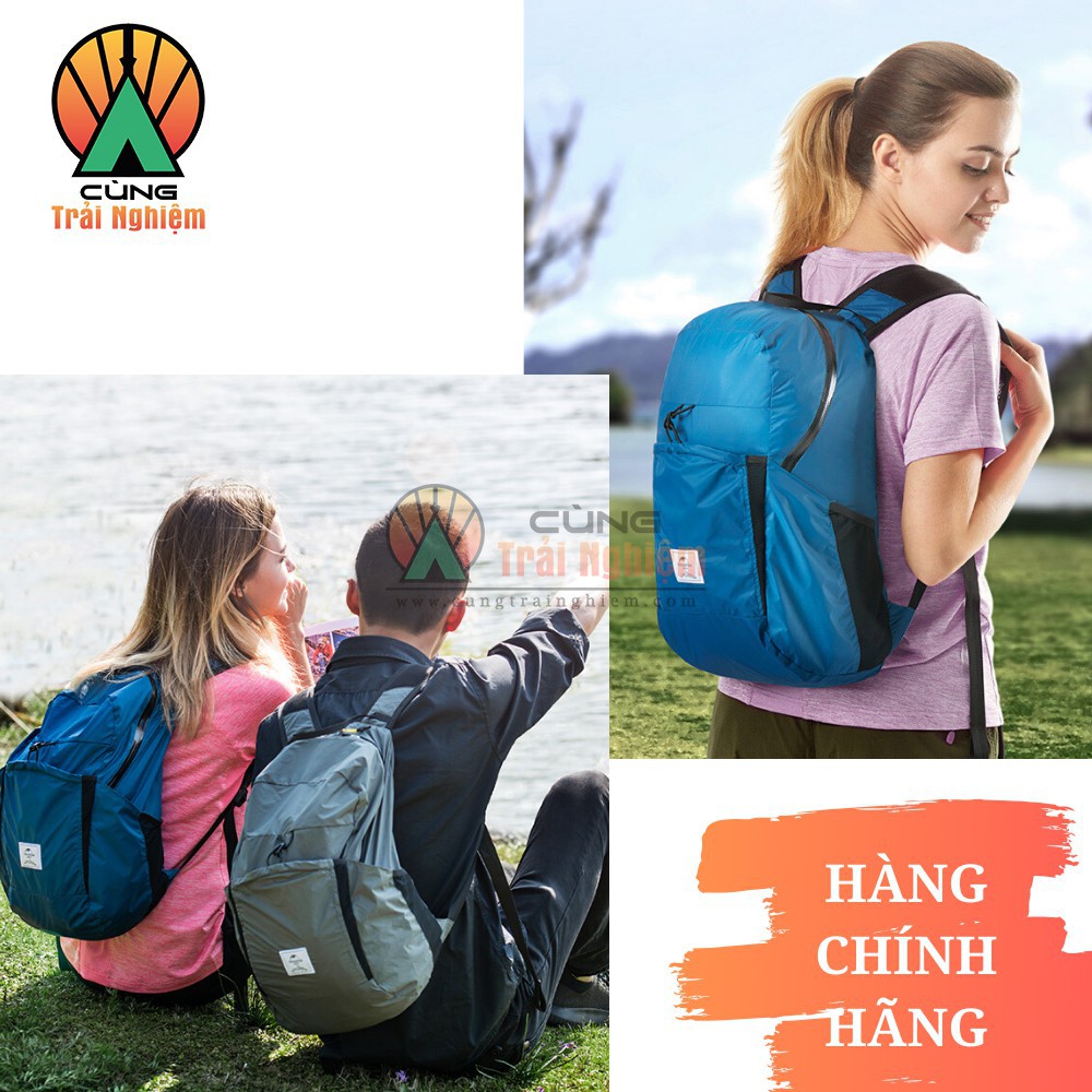 Balo Du Lịch Gấp Gọn 25L Chống Rách, Chống Thấm Nước cho Đi Học Đi Chơi Dã Ngoại NatureHike NH17A017-B