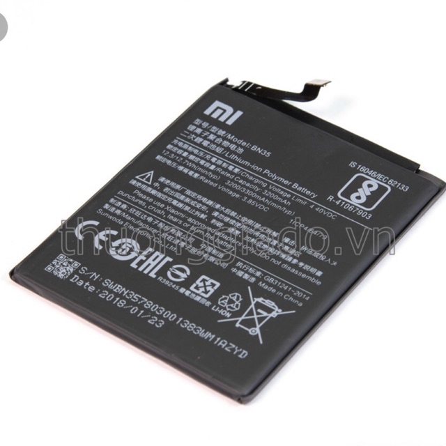 [SHIPNOW] Pin thay xịn Xiaomi Redmi 5 3300mAh ( BN35 ) zin - Bảo hành 6 tháng