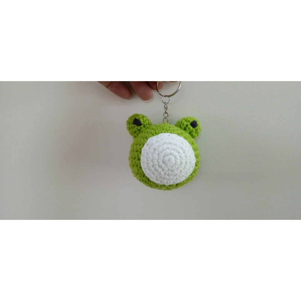 [HCM - CROCHET]  MÓC KHÓA THÚ BẰNG LEN - CON ẾCH