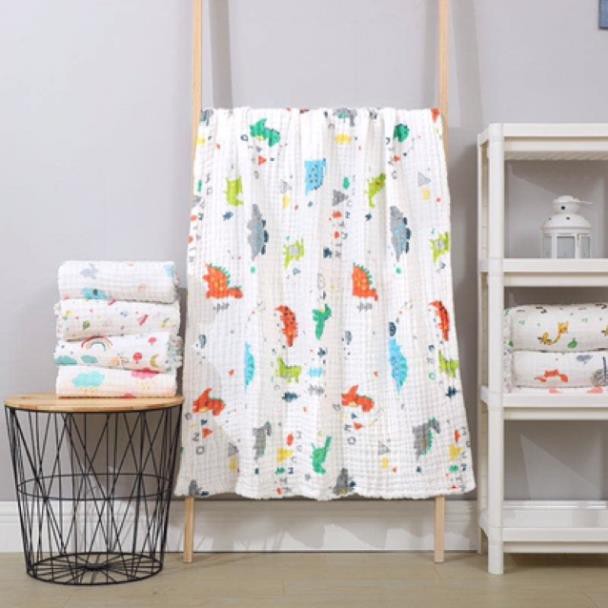 Khăn Xô Tắm, Chăn Aden 6 Lớp Chất Cotton Nhăn Không Viền Cao Cấp Xuất Nhật Cho Bé Siêu Mềm Siêu Mịn Siêu Thoáng