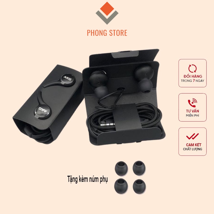 Tai nghe dây dù AKG S10 | S10 PLUS cho tất cả ĐT dùng Tai nghe 3.5 - PHONG STORE