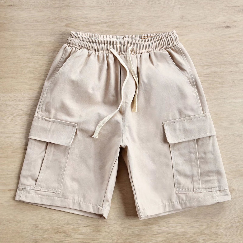 Quần Short Dáng Rộng Nhiều Túi Thoải Mái Phong Cách Hàn Quốc Thời Trang Cho Nam Size M-3XL