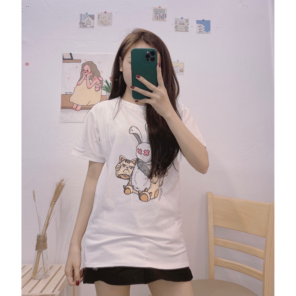 Áo Thun Tay Lỡ Form Rộng Free Size Cotton Hàng Loại 1 Free Ship, Thời Trang Nữ Hot Hit Áo Nữ Phong Cách, MN06