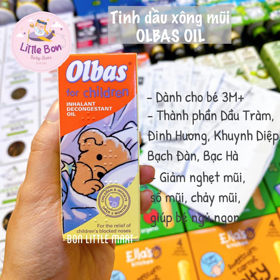 Tinh dầu xông mũi OLBAS cho bé