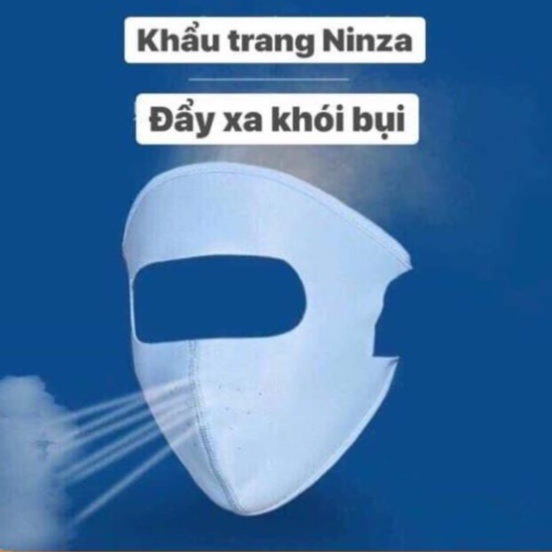 Khẩu Trang Ninja Che Kín Mặt - Khẩu Trang Vải Chống Nắng Chống Tia UV Hot Hè