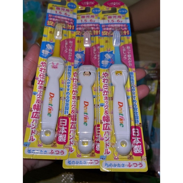 🦷Bàn chải cổ dẻo🦷cho bé từ 1.5 - 6 tuổi Dentfine