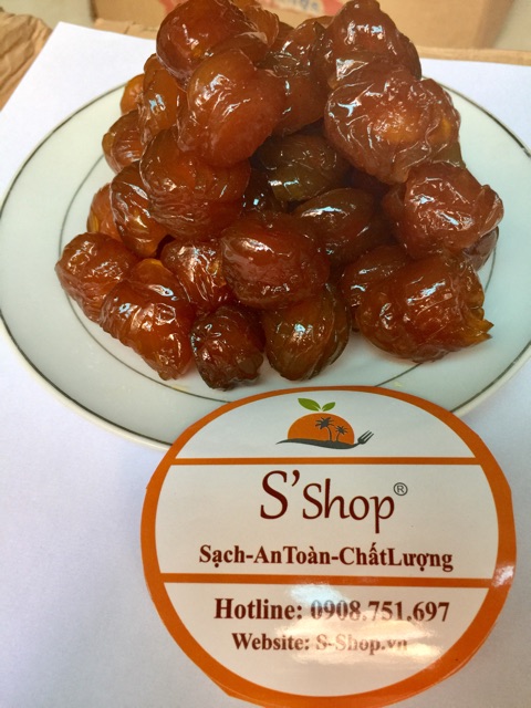 Mứt táo dẻo có hạt hộp 500g