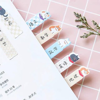 Giấy đánh dấu trang hình con mèo