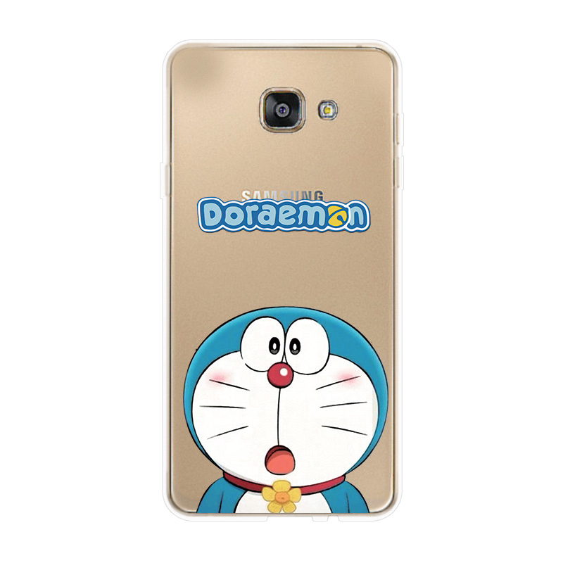 Ốp lưng TPU mềm Samsung Galaxy A3 A5 A7 2016 2017 Doraemon Two hoa văn