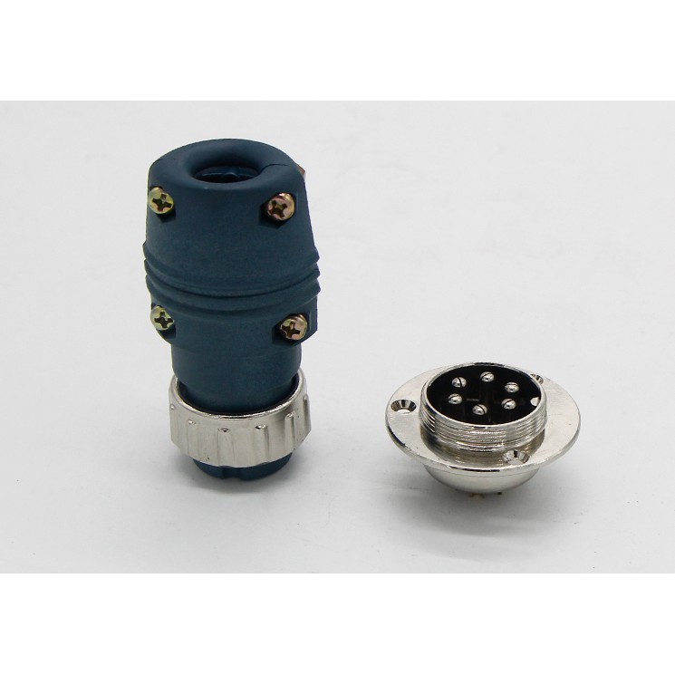 Giắc máy hàn mig 6 chân - giắc đực