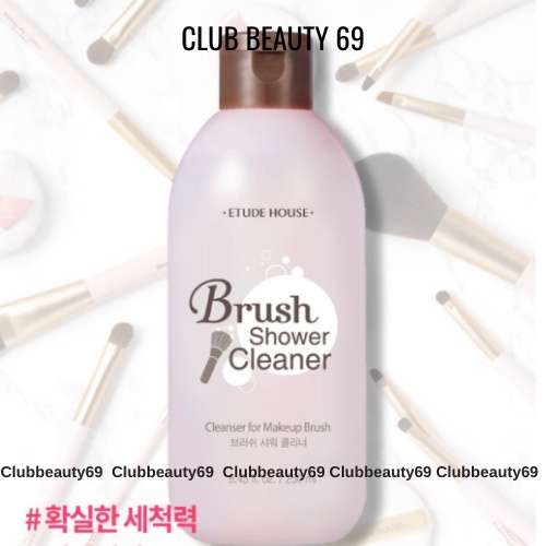 Nước Rửa Cọ, dung dịch làm sạch cọ trang điểm Etude House Brush Shower Cleaner 250ml kèm bồn rửa cọ, kèm bill web