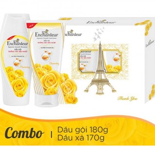 Hộp Quà Enchanteur Charming Dầu Gội Siêu Mượt 180g và Dầu Xả Dưỡng Tóc 170g