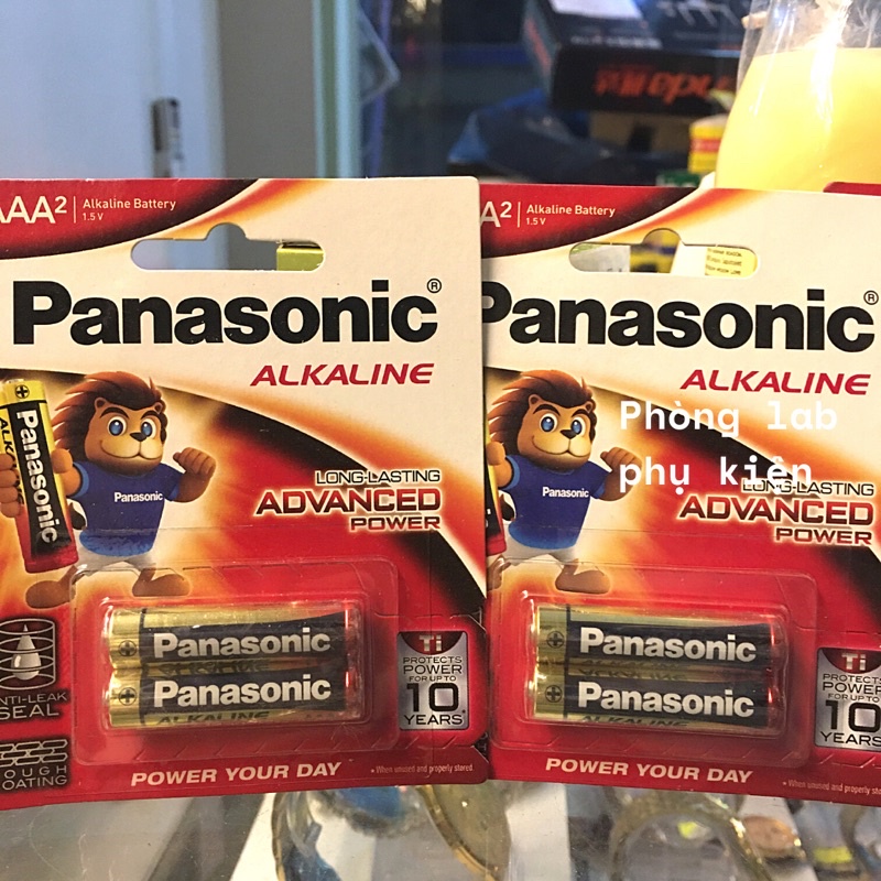 Pin AA/AAA Panasonic Alkaline cao cấp, Xả pin chậm, Không chảy nước