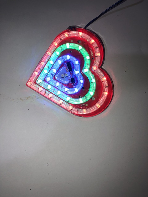 Sản phẩm gia đình làm: Led trái tim chạy điện 12v 24v to và bé