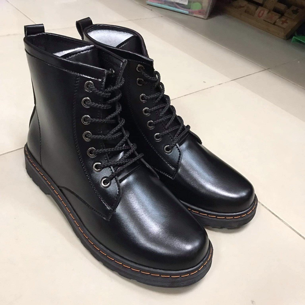 Giày boots nam cao cấp màu đen, giày nam sneakers cổ cao, Giày Boot Nam Màu Đen Martin | BigBuy360 - bigbuy360.vn