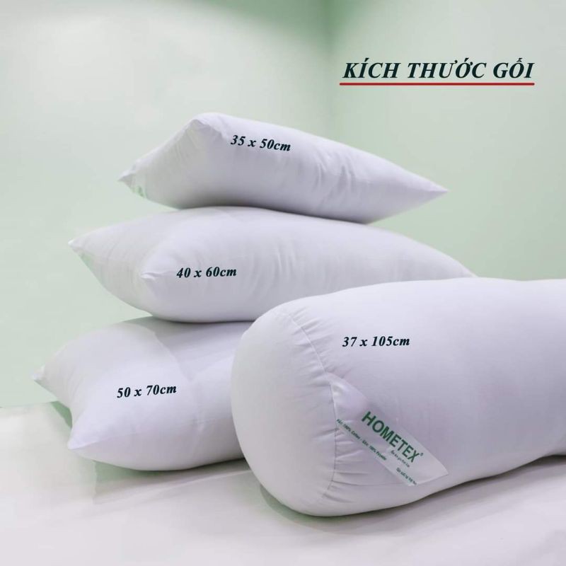 Ruột gối đầu ép hơi, ruột gối nằm cao cấp Hometex 35x50cm