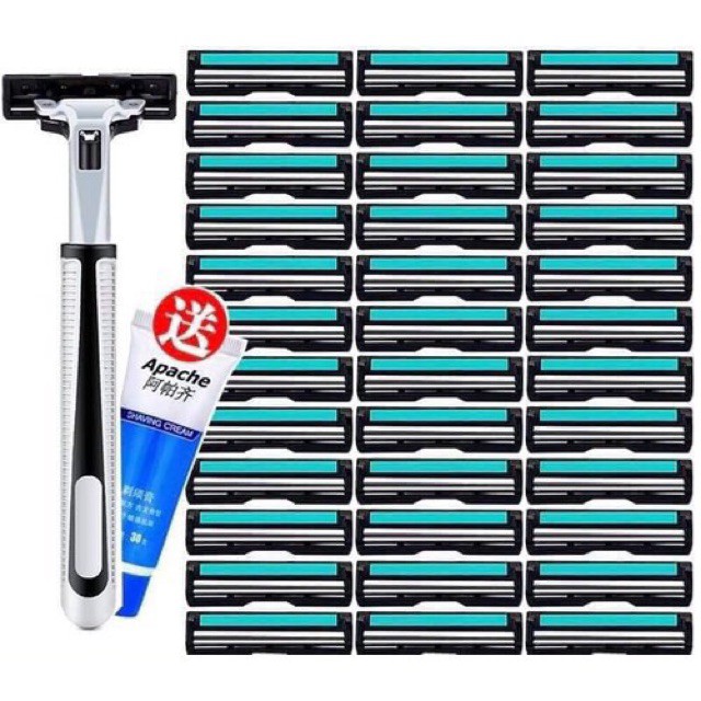 Set dao cậu râu 36 lưỡi tặng kèm 1tuýp kem cạo ( Gía tốt )