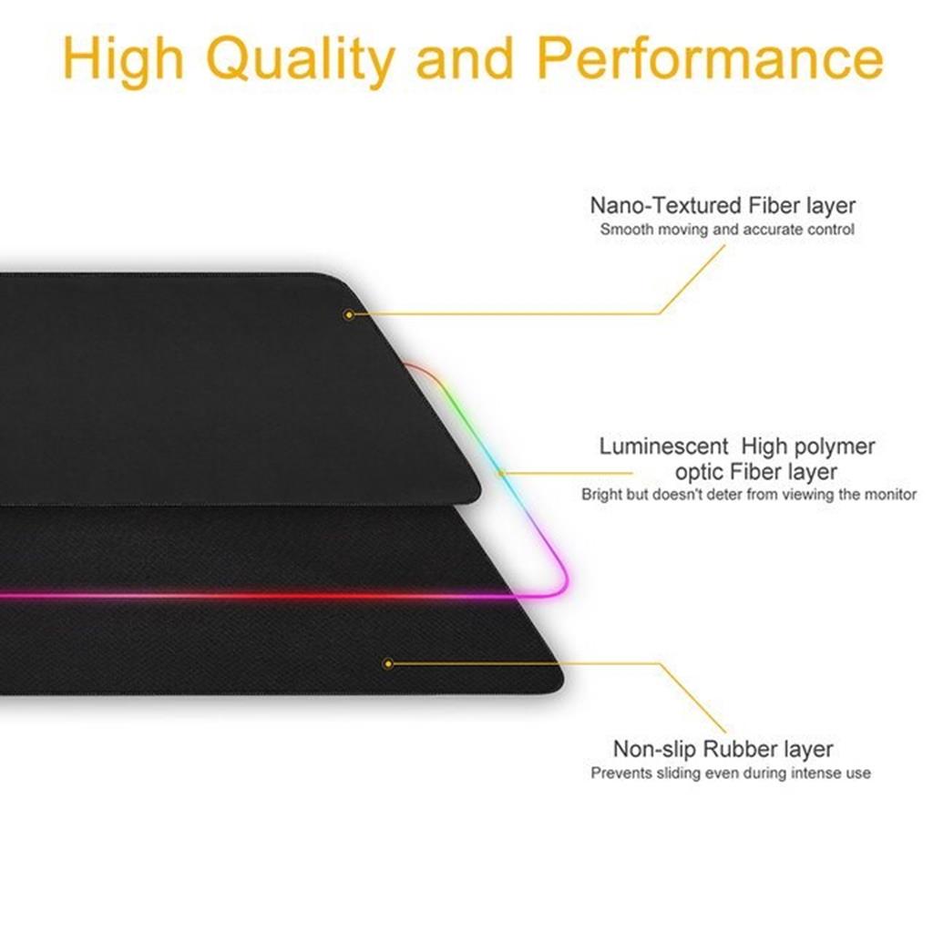 Bàn di chuột cỡ lớn 80x30 led rgb lót Chuột gaming 300*800*4mm Pad full Cho Cả Bàn Phím Và Chuột độ dày 4 li giá rẻ