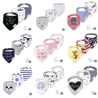 Set 3 yếm tam giác mom care sơ sinh bé trai bé gái