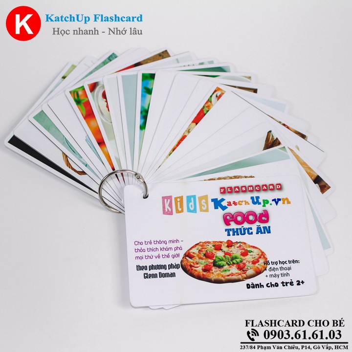 Flashcard tiếng Anh cho bé KatchUp - Thức ăn