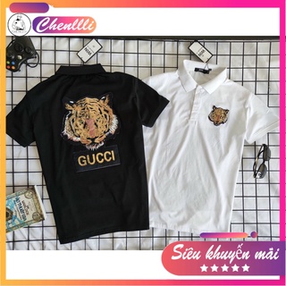 Áo Polo nam ngắn tay cổ trụ đính đá kim sa siêu đẹp -CHENLLLI