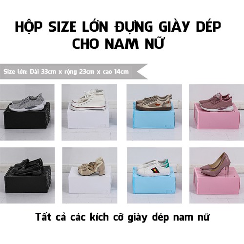 10 Hộp Box Đựng Để Giày Dép Nam Nữ, Mẹ Và Bé Bằng Nhựa Cứng Mica Trong Suốt Đồ Cao Cấp Giá Rẻ, Để Được Cả Giày Cao Gót