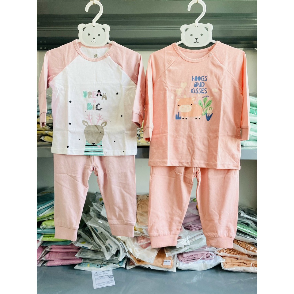 [FAFRINW05 giảm tối đa 30k đơn 150k]Bộ dài tay raglan in hình Lullaby cho bé NH693P