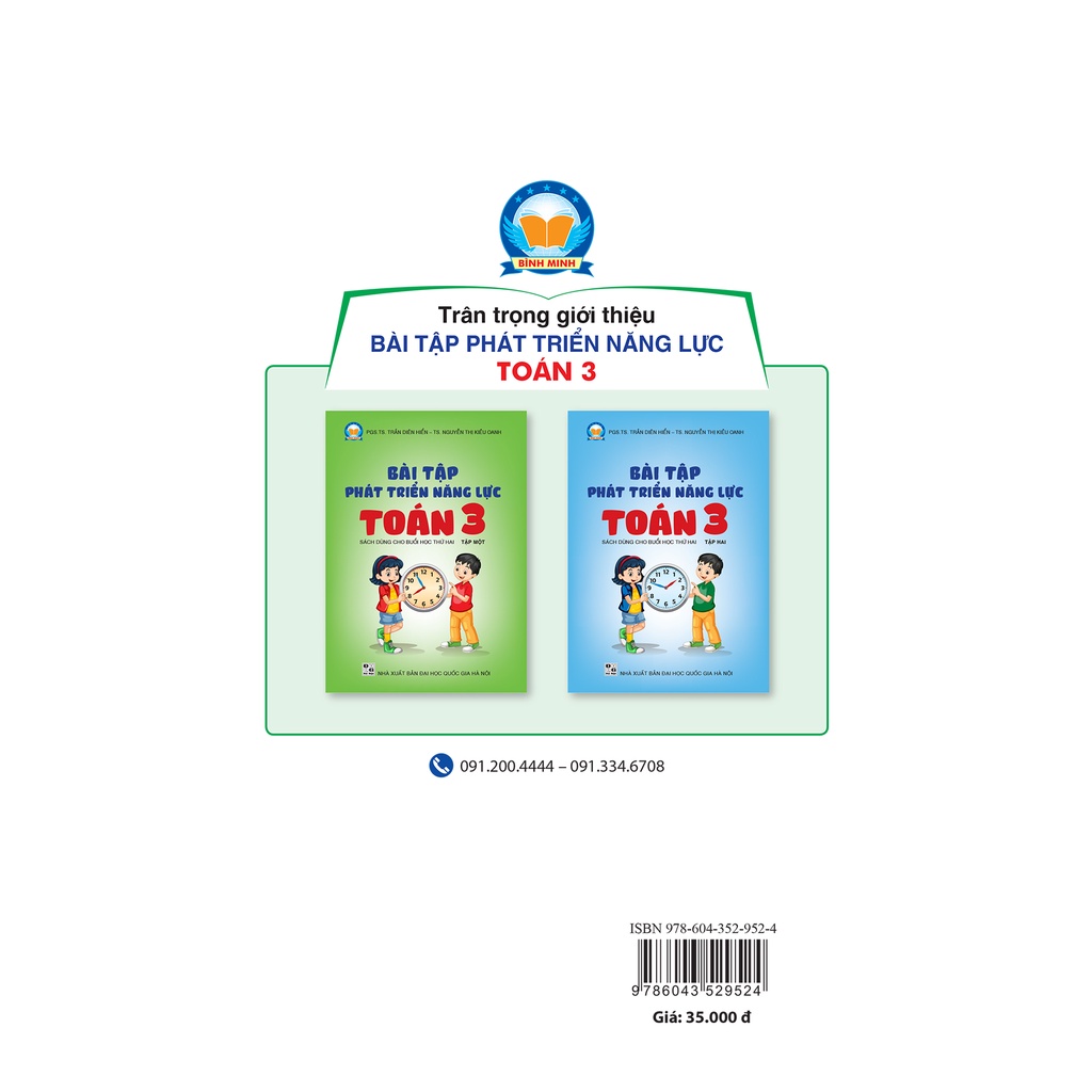 Sách - Bài tập phát triển năng lực Toán 3 Tập 1