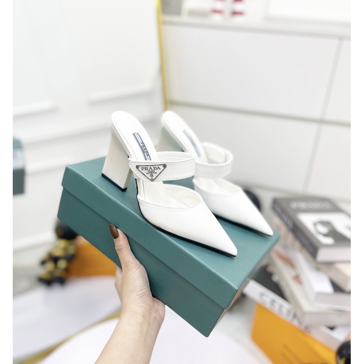 Sục prada gót dẹt mũi nhọn fullbox