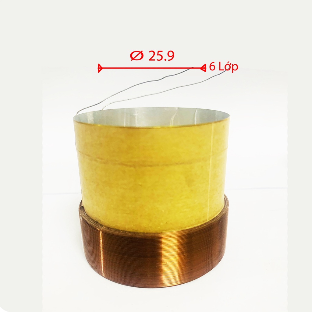 Coil loa 25.9 mm loại 6 lớp lõi đồng - côn loa 25.9 mm ( 6 lớp ) dây đồng
