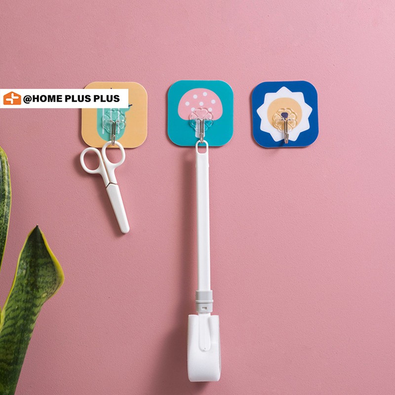Móc treo đồ dán tường họa tiết hoạt hình chống trượt xinh xắn tiện dụng