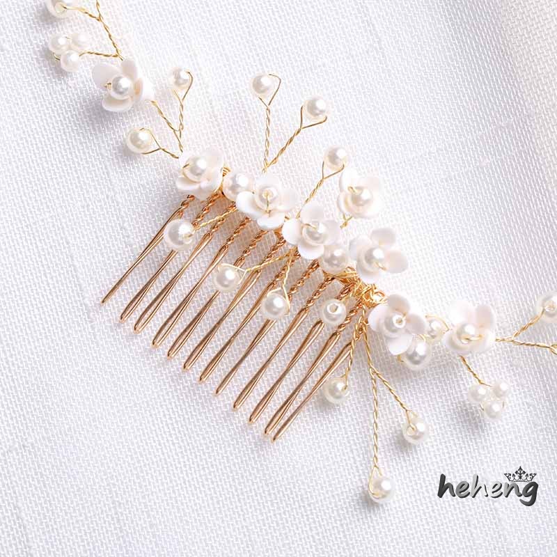 Lược Cài Tóc Hình Hoa Cho Cô Dâu Ngày Cưới