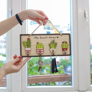 BIỂN GỖ MÓC TREO CHÌA KHÓA