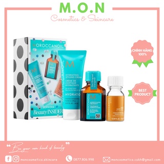 [BILL US] Set dưỡng tóc Moroccanoil Treatment 15ml - Hydrating Styling Cream 20ml - Night Body Serum 10ml