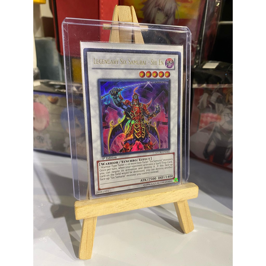Lá bài thẻ bài Yugioh Legendary Six Samurai Shi En – Ultra Rare - Tặng bọc bài nhựa bảo quản